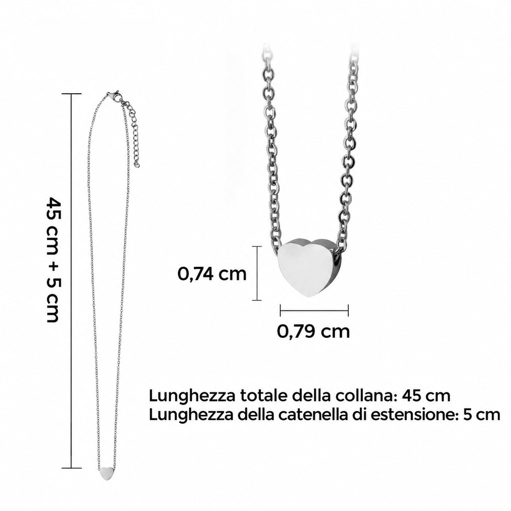 Collana personalizzata con cuoricino