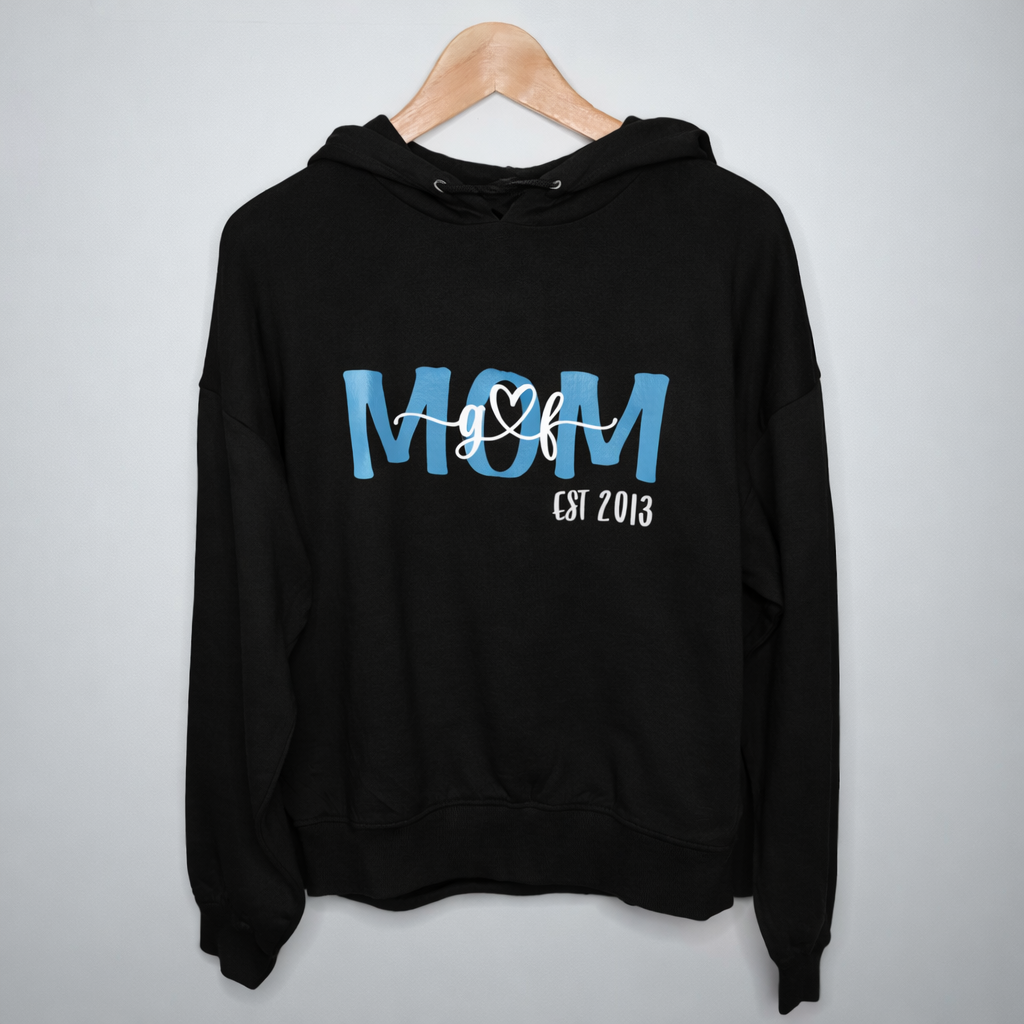 Felpa MOM personalizzabile nome figli anno regalo mamma CG CREATIONS Svizzera