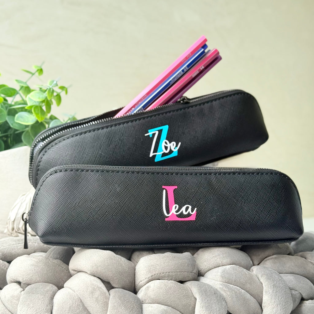 Astuccio personalizzabile penne trucchi 3 colori cerniera resistente CG CREATIONS Svizzera