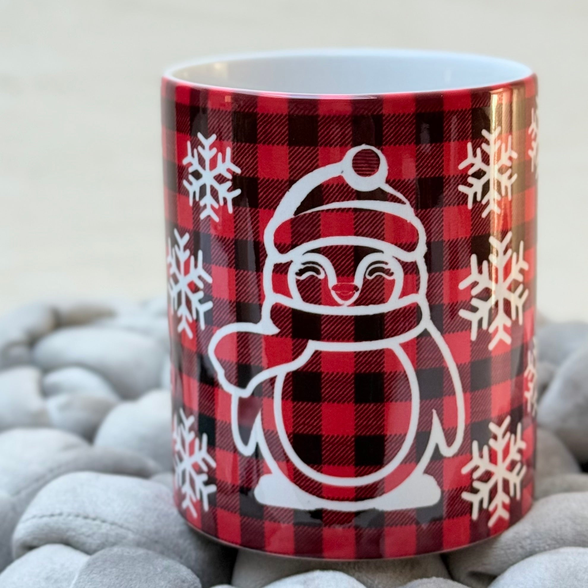 Tazza natale pinguino ceramica regalo festività CG CREATIONS