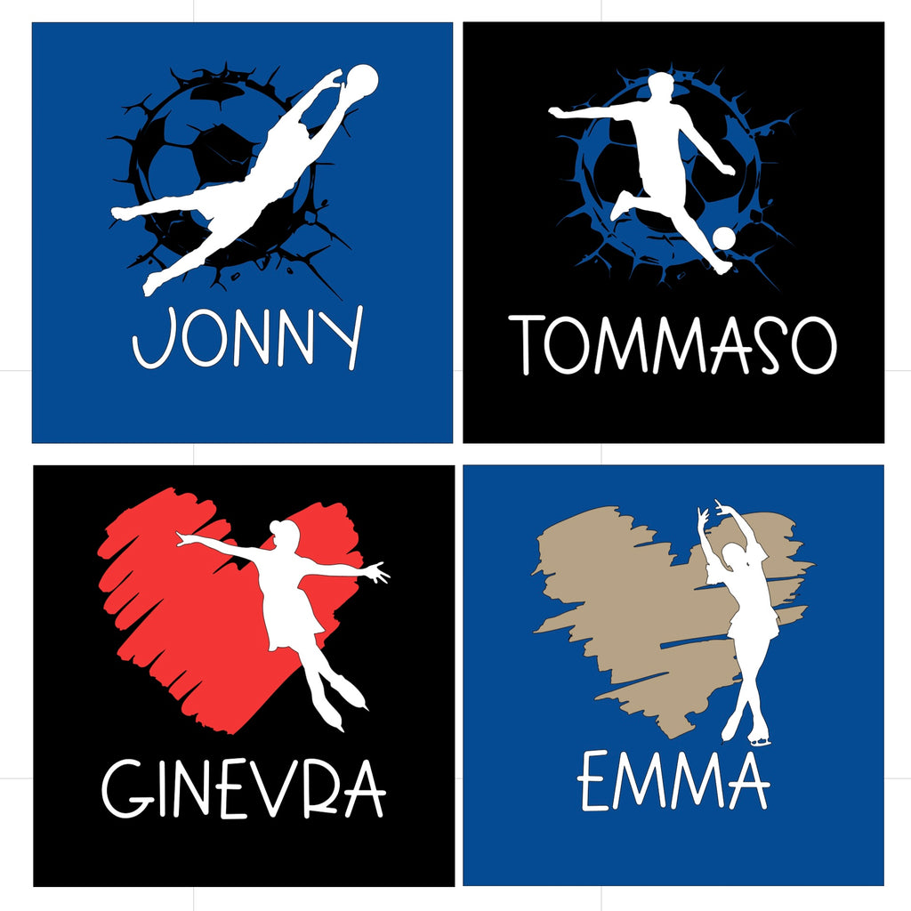 Sacca sport tennis calcio pattinaggio personalizzabile CG CREATIONS Svizzera